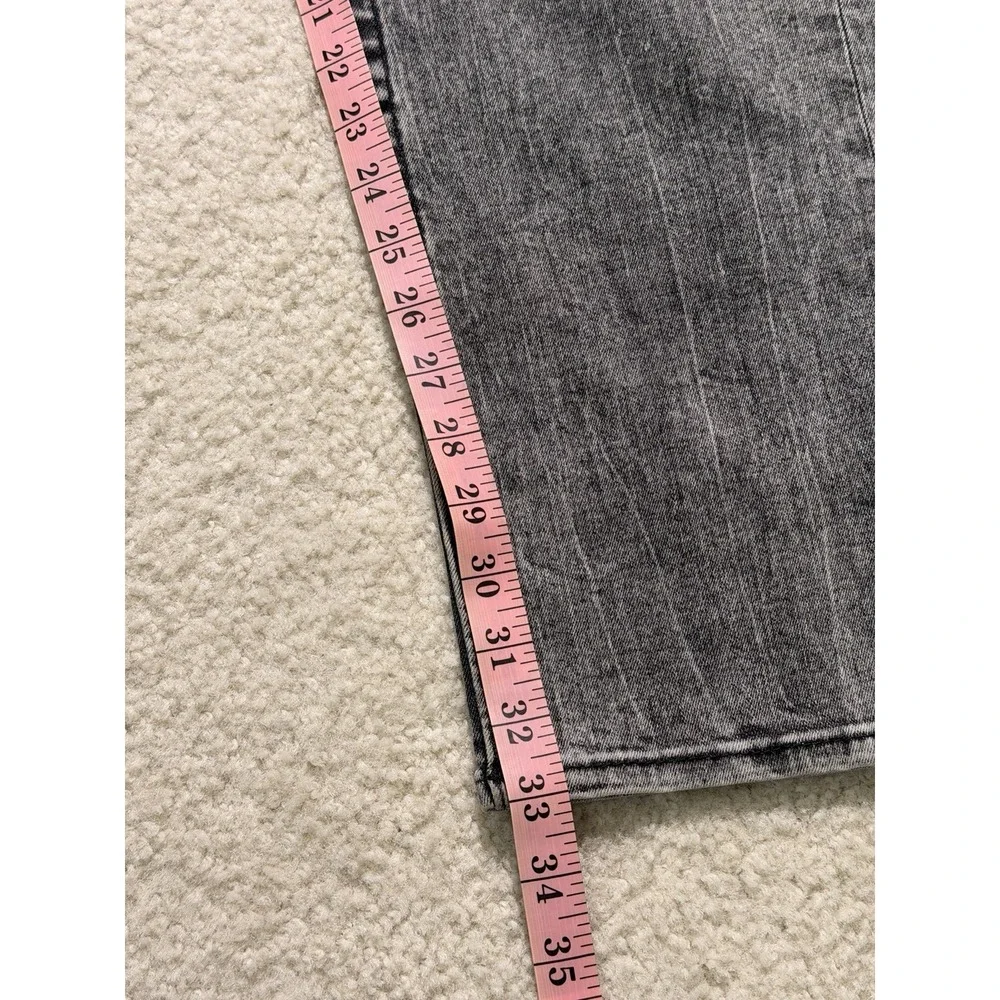 True Religion Rocco Relaxed Skinny Jeans Men's 42 Gray Black Wash Flap Pocket